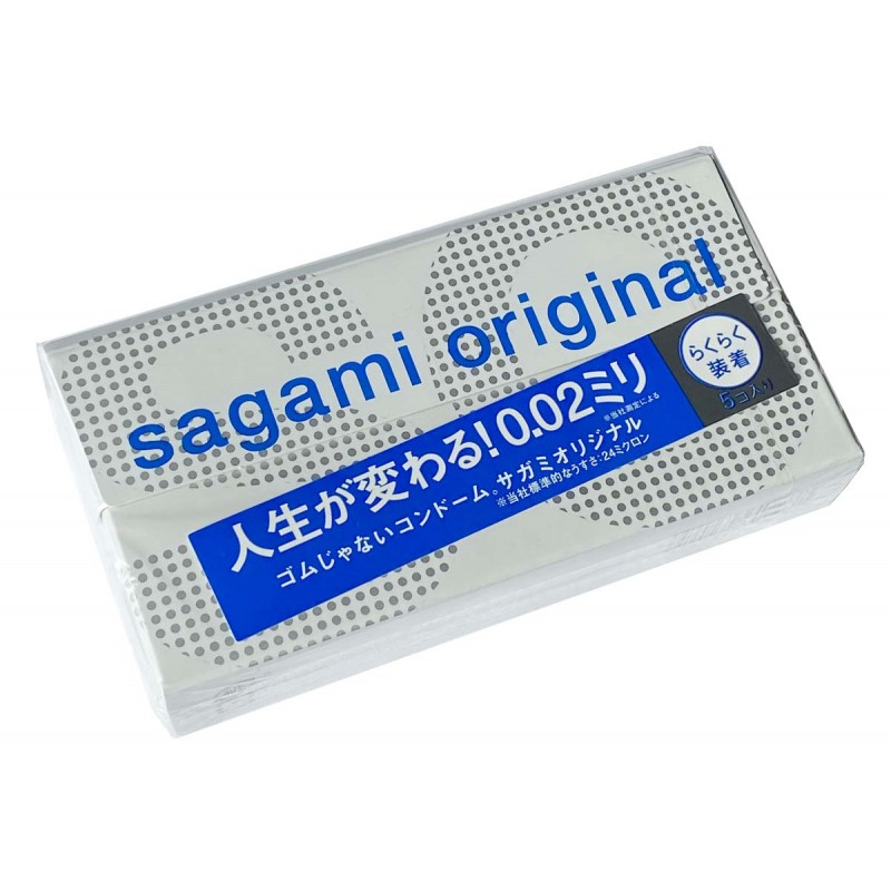 SAGAMI Original 0.02 Quick Polyurethane Condoms (5 Pack)❤️Sagami Original