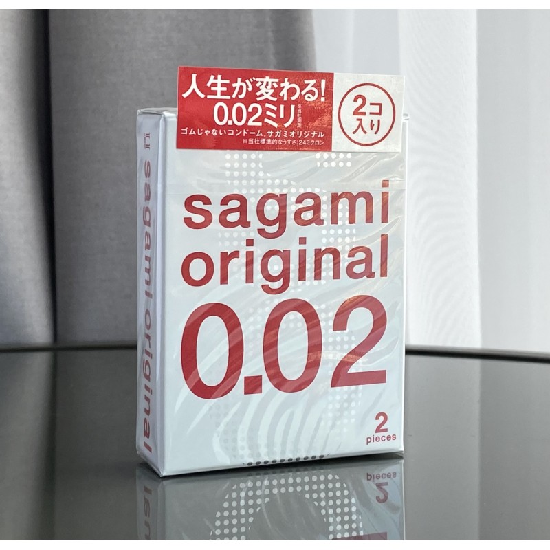 SAGAMI Original 0.02 Polyurethane Condoms (2 Pack)❤️Sagami Original