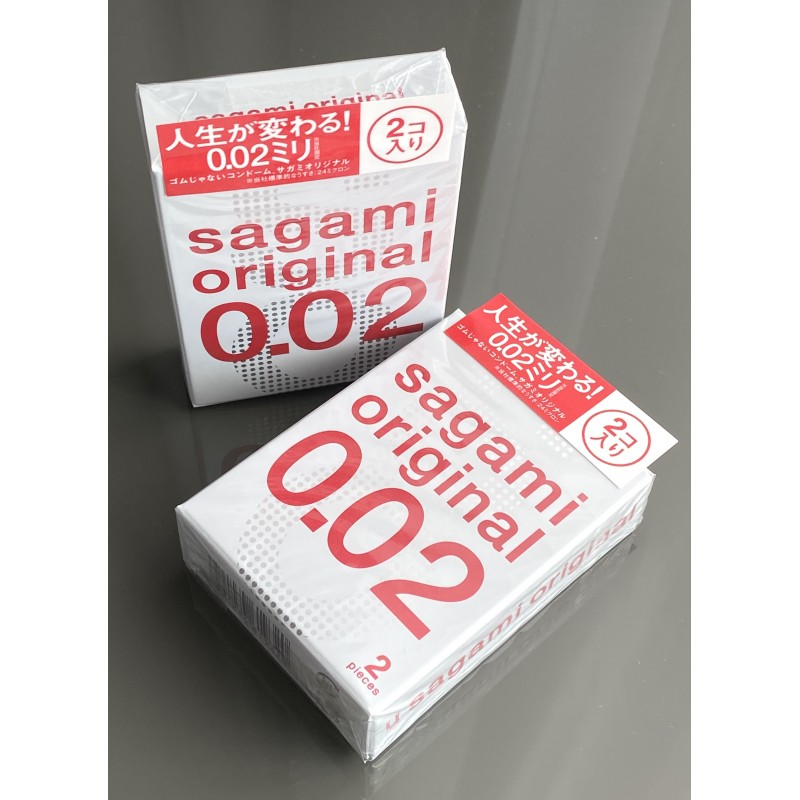 SAGAMI Original 0.02 Polyurethane Condoms (2 Pack)❤️Sagami Original