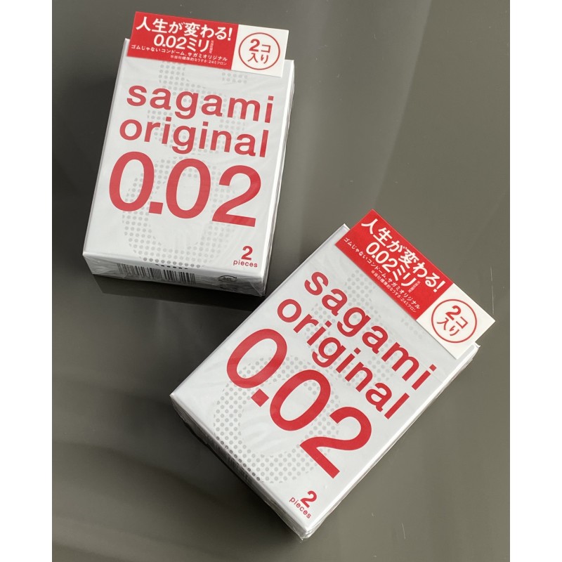 SAGAMI Original 0.02 Polyurethane Condoms (2 Pack)❤️Sagami Original