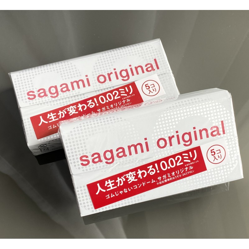 SAGAMI Original 0.02 Polyurethane Condoms (5 Pack)❤️Sagami Original
