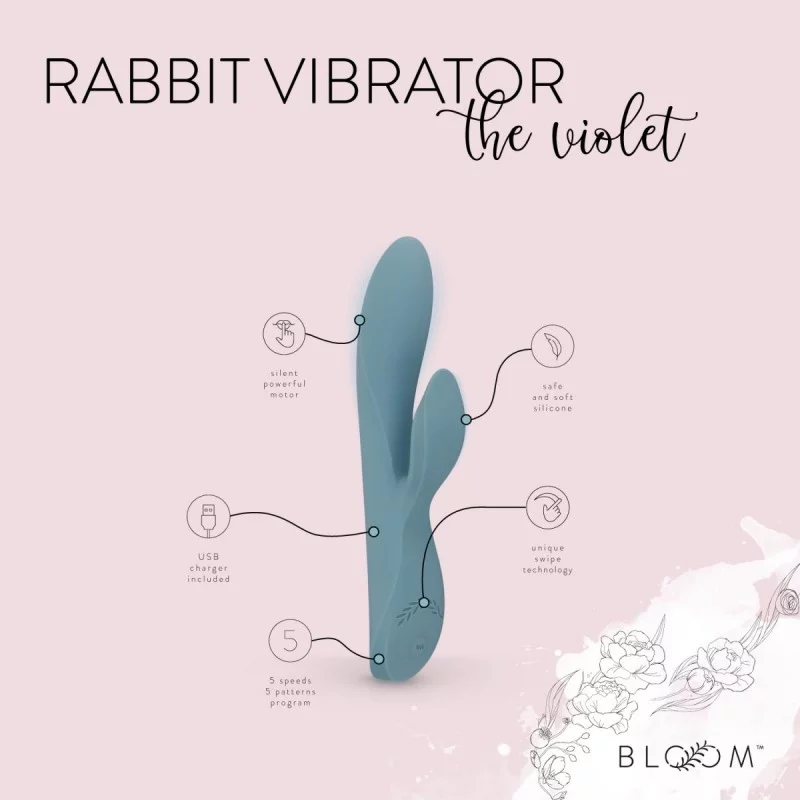 Bloom - Violet Rabbit Vibrator❤️Bloom❤️NO