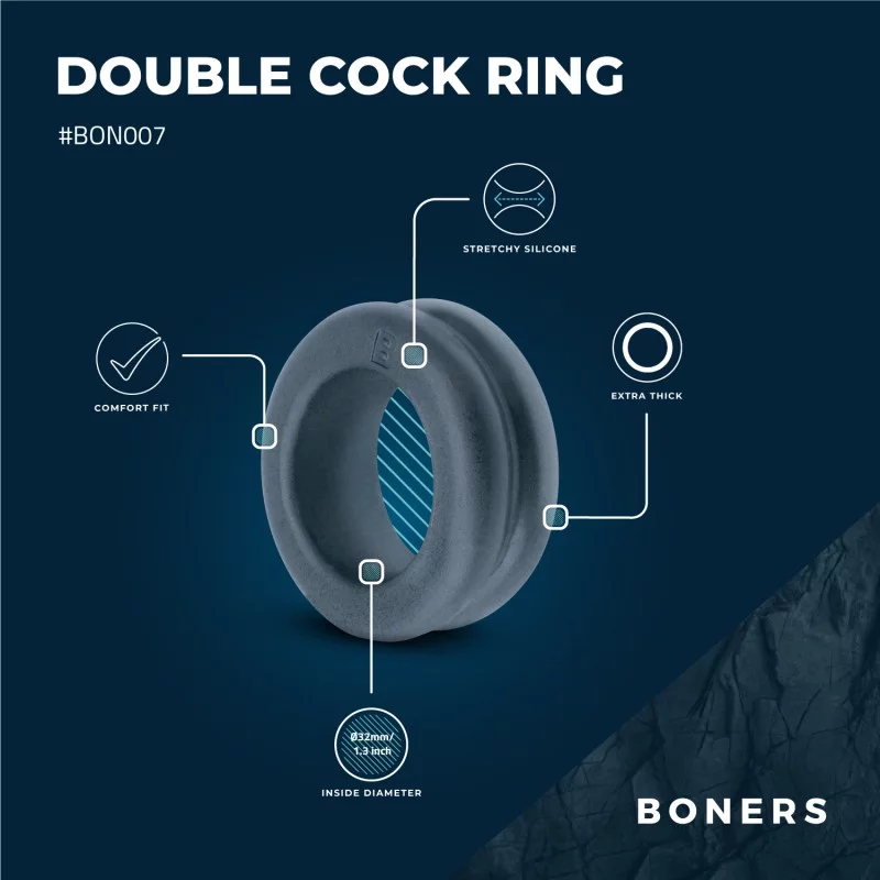 Boners Double Design Penis Ring ❤️Boners