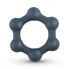 Boners Hexagon Cock Ring with Steel Balls