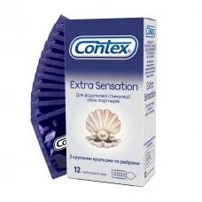كوندوم Contex Extra Sensation 12 قطعة محببة