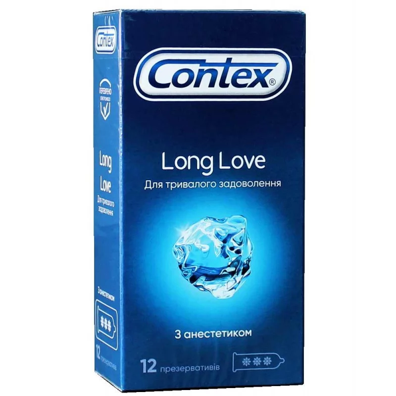 Préservatifs Contex Long Love effet retardant et rafraîchissant x12❤️CONTEX