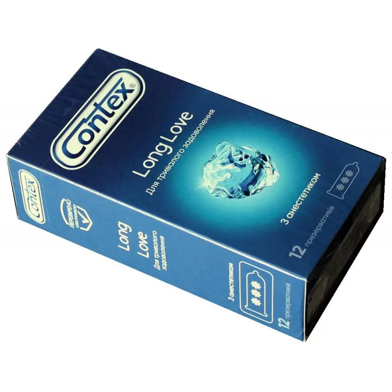 Préservatifs Contex Long Love effet retardant et rafraîchissant x12❤️CONTEX