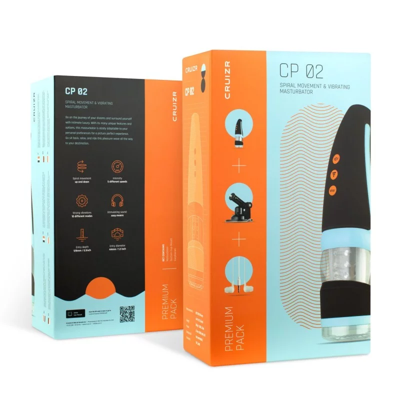 CRUIZR-CP02 Rotating & Vibrating Automatic Masturbator with Mains Adapter ❤️Cruizr