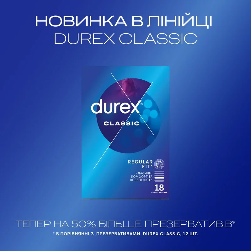Durex Classic Condoms 18 Pack ❤️DUREX