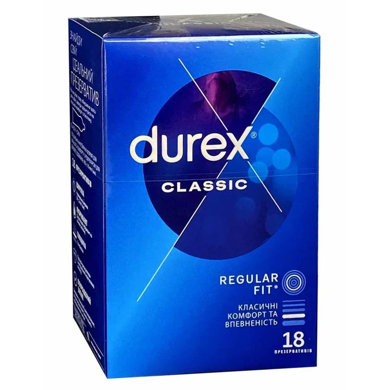 Durex Classic Condoms 18 Pack ❤️DUREX