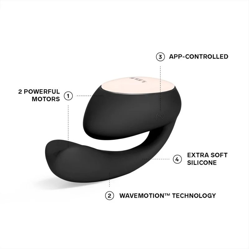 LELO - Ida Wave Dobbel Stimuleringsmassasjer Svart❤️Lelo❤️NO