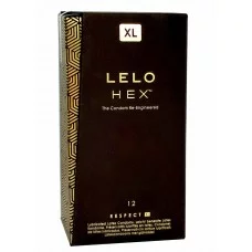 الواقي الذكري الثوري Lelo HEX Respect XL حجم كبير جدًا - 12 قطعة