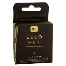 واقيات ذكَرية Lelo HEX Respect XL حجم كبير جدًا - 3 قطع