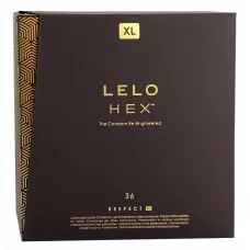 واقيات ذكَرية Lelo HEX Respect XL حجم كبير جدًا - عبوة 36 قطعة