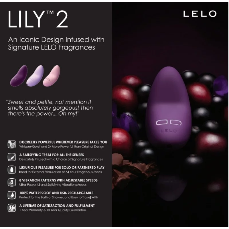 Vibrating Egg LELO - Lyla 2 Love Black ❤️Lelo