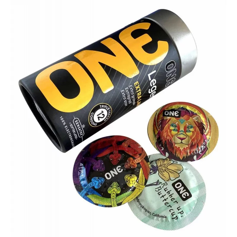 Condones ONE Legend Extra Grandes 12 Piezas Forma Especial❤️ONE