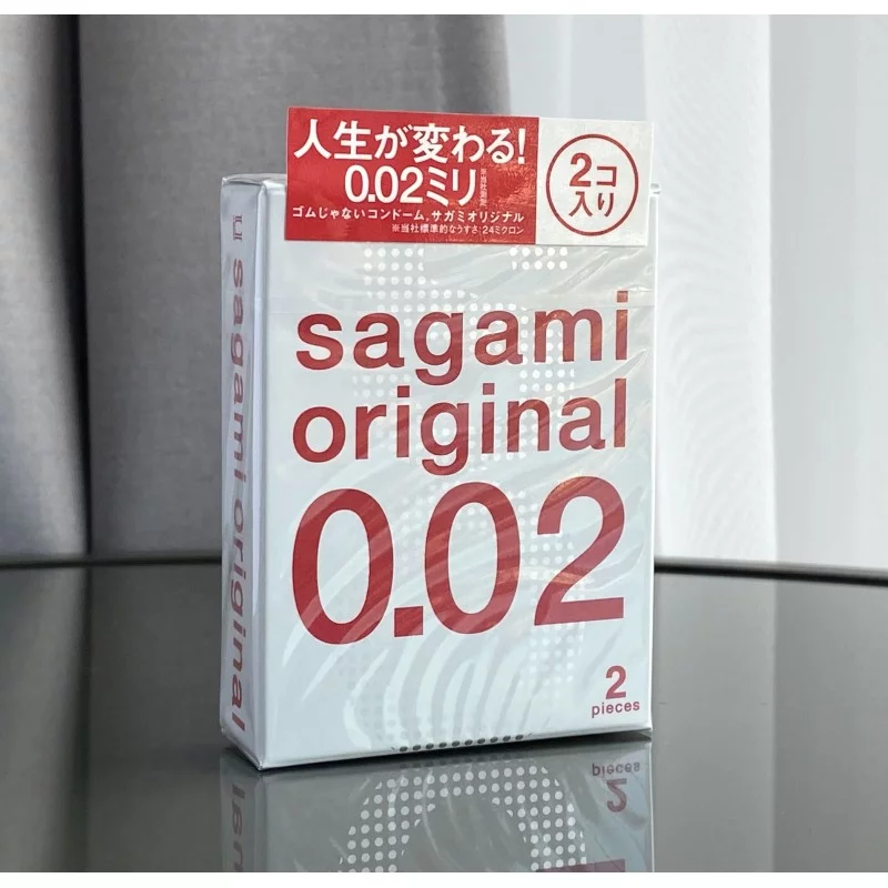 SAGAMI Original 0.02 Polyurethane Condoms (2 Pack) ❤️Sagami Original