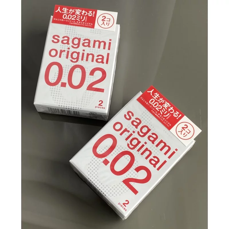 SAGAMI Original 0.02 Polyurethane Condoms (2 Pack) ❤️Sagami Original