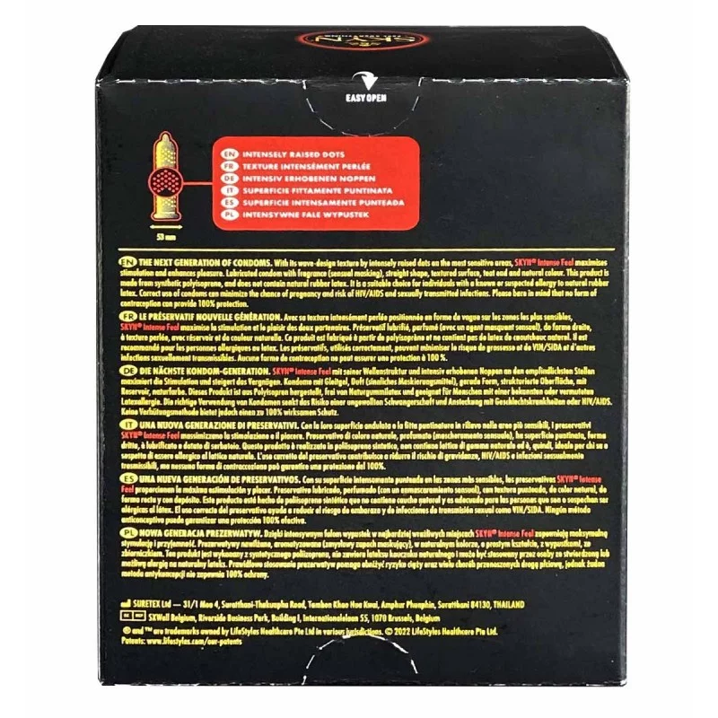 Preservativi SKYN Intense Feel puntinati senza lattice 36 pezzi❤️SKYN