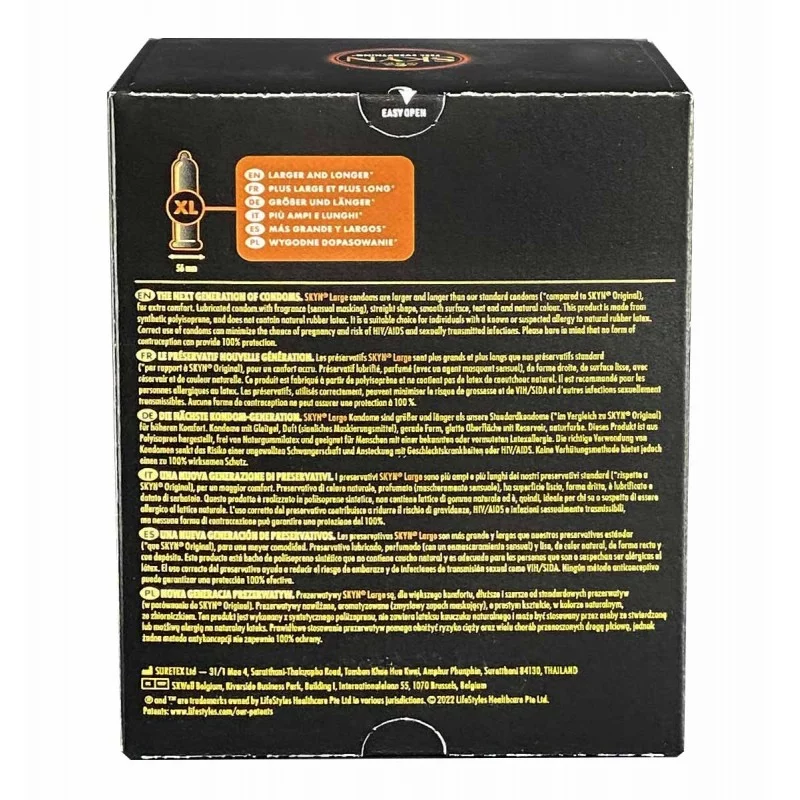 واقيات SKYN كبيرة الحجم (King size) خالية من اللاتكس 36 قطعة ❤️SKYN واقيات SKYN كبيرة الحجم (King size) خالية من اللاتكس 36 قطعة ❤️SKYN