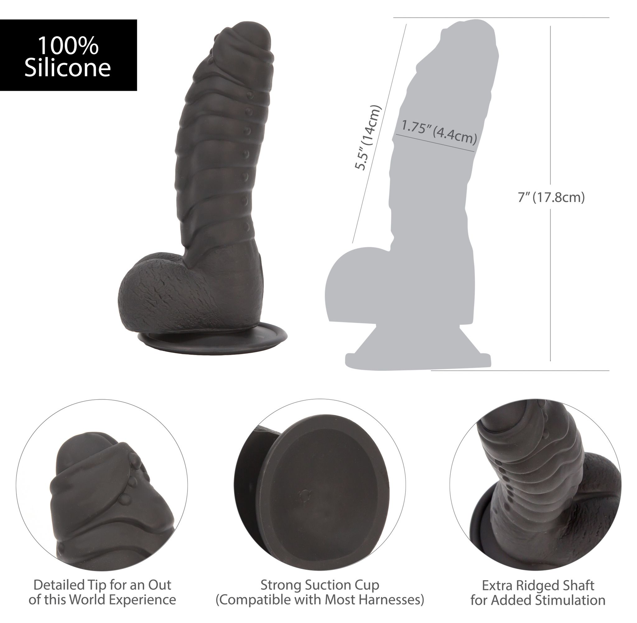 Addiction Ben Realistic Dildo with Suction Base - 17cm ❤️Addiction