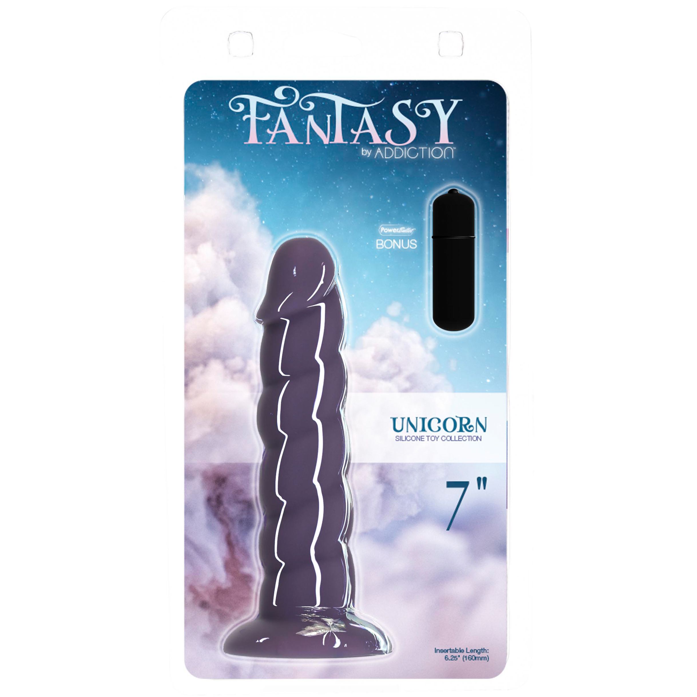 Addiction - Fantasy Addiction 7" Unicorn Dildo Purple ❤️Addiction
