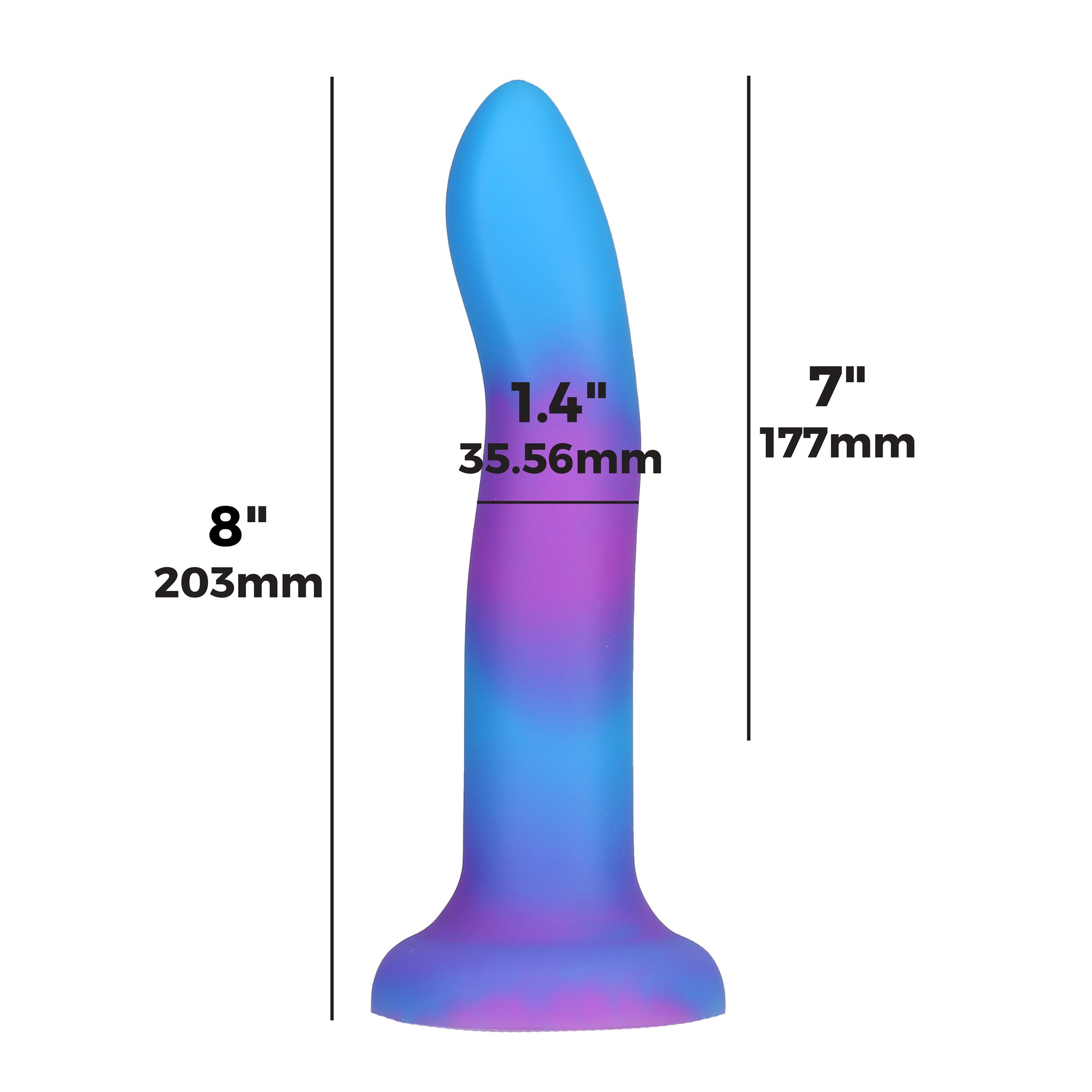 Addiction - Rave Realistic Dildo Blue/Purple ❤️Addiction