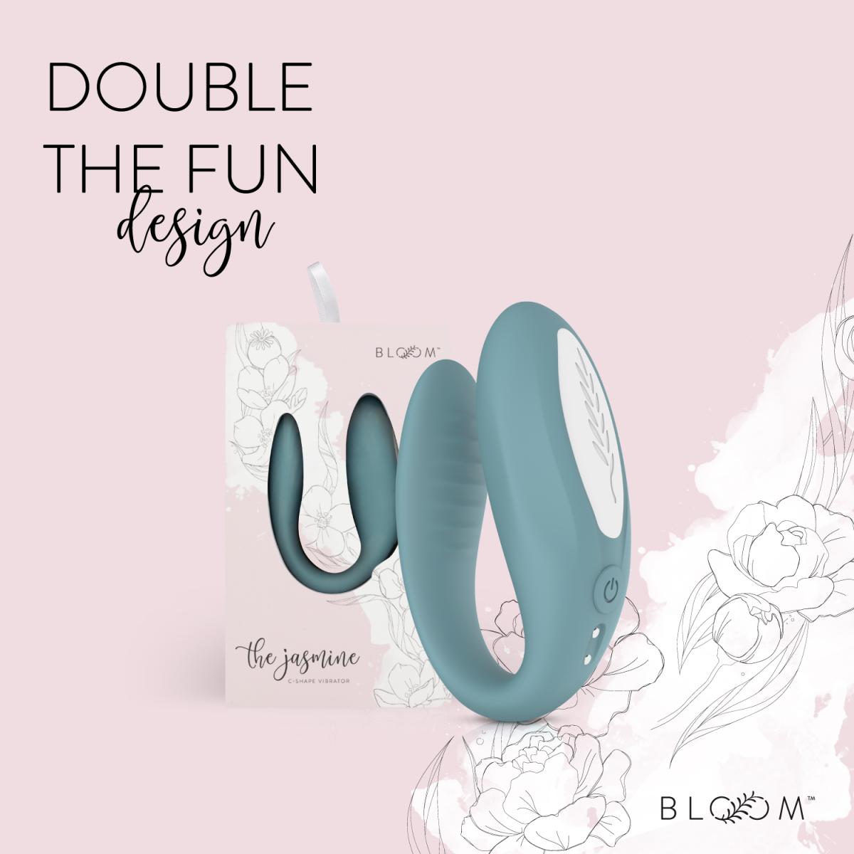 Bloom - Jasmine Flexible C-Shape Vibrator - Green ❤️Bloom