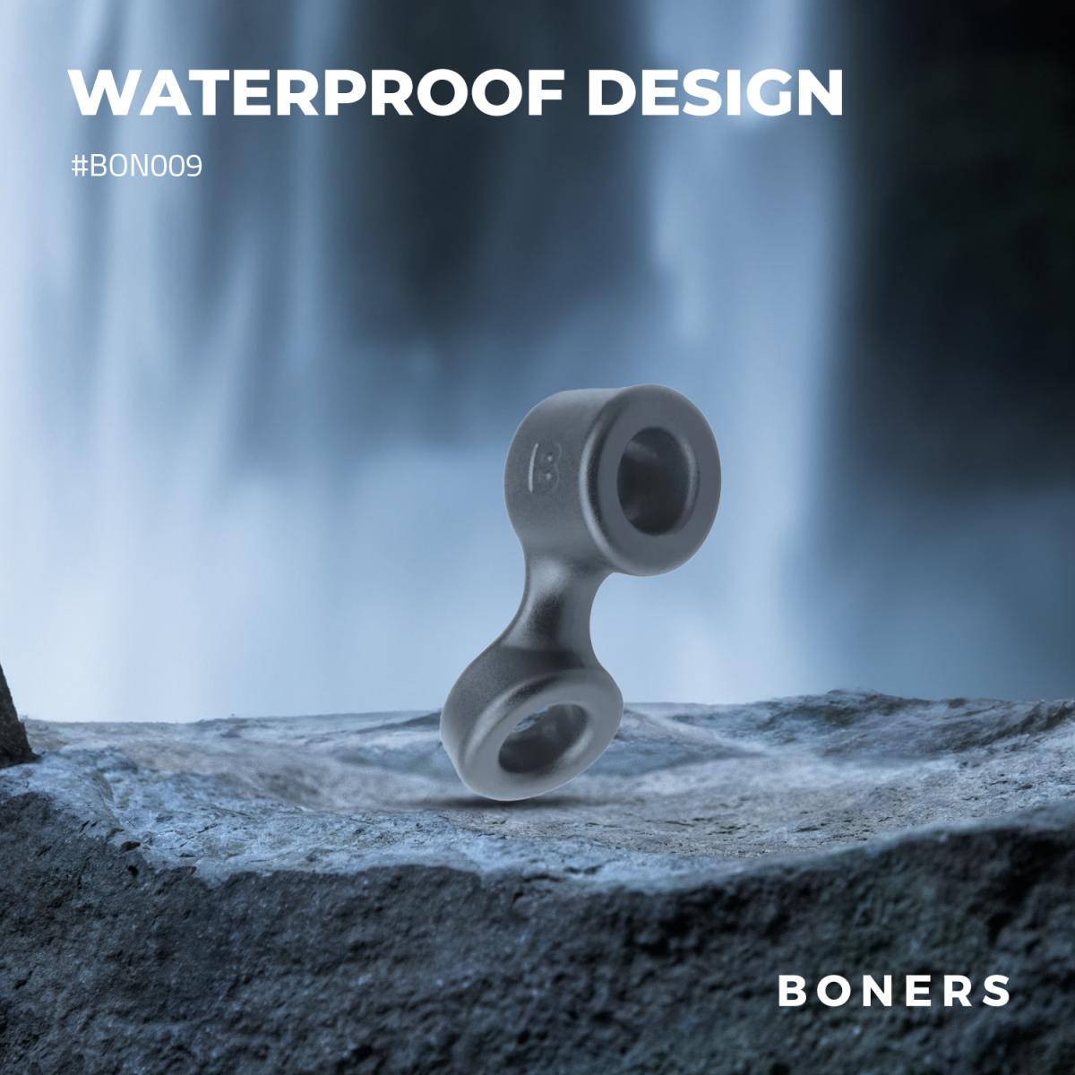 Boners Cock Ring & Ball Stretcher - Grey ❤️Boners