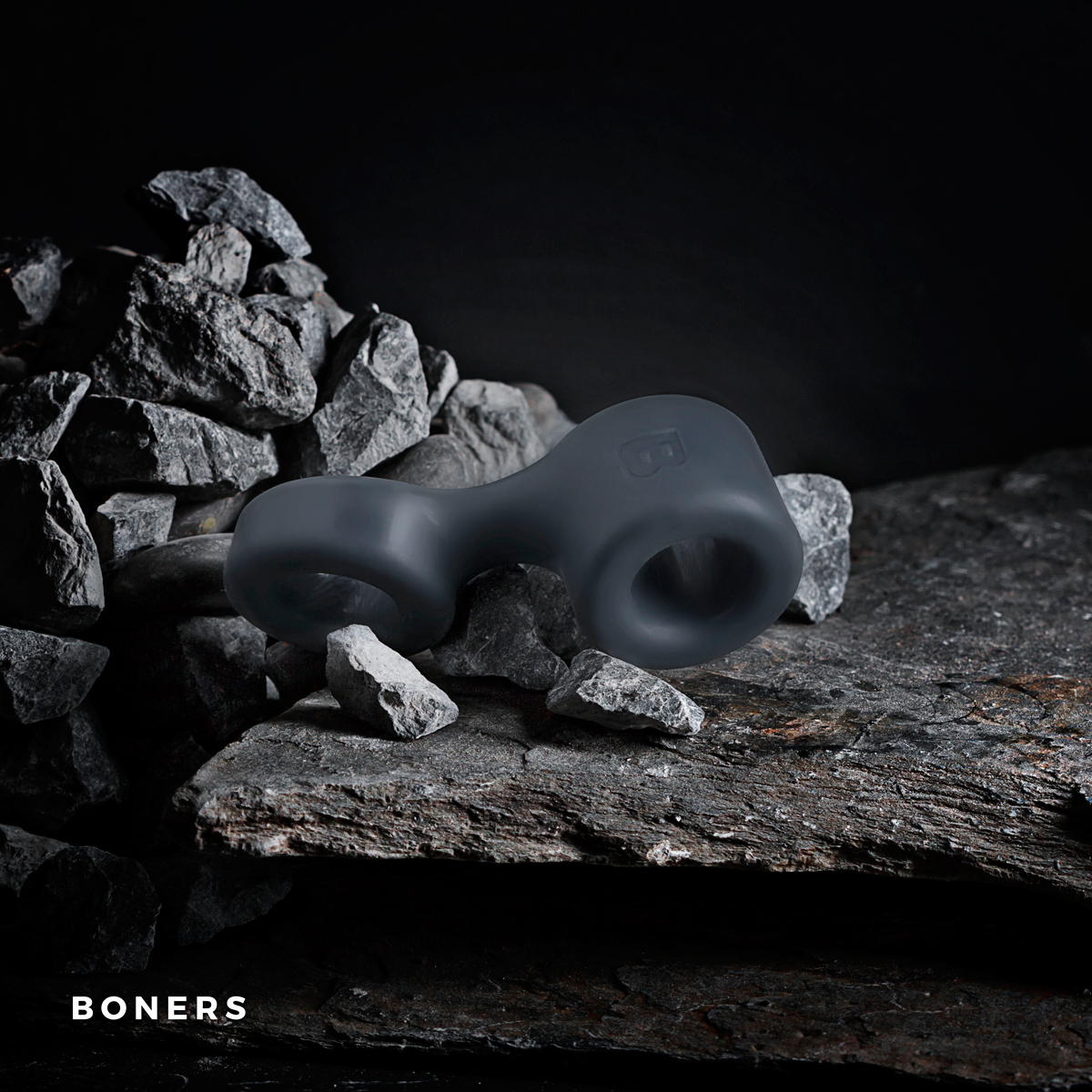 Boners Cock Ring & Ball Stretcher - Grey ❤️Boners