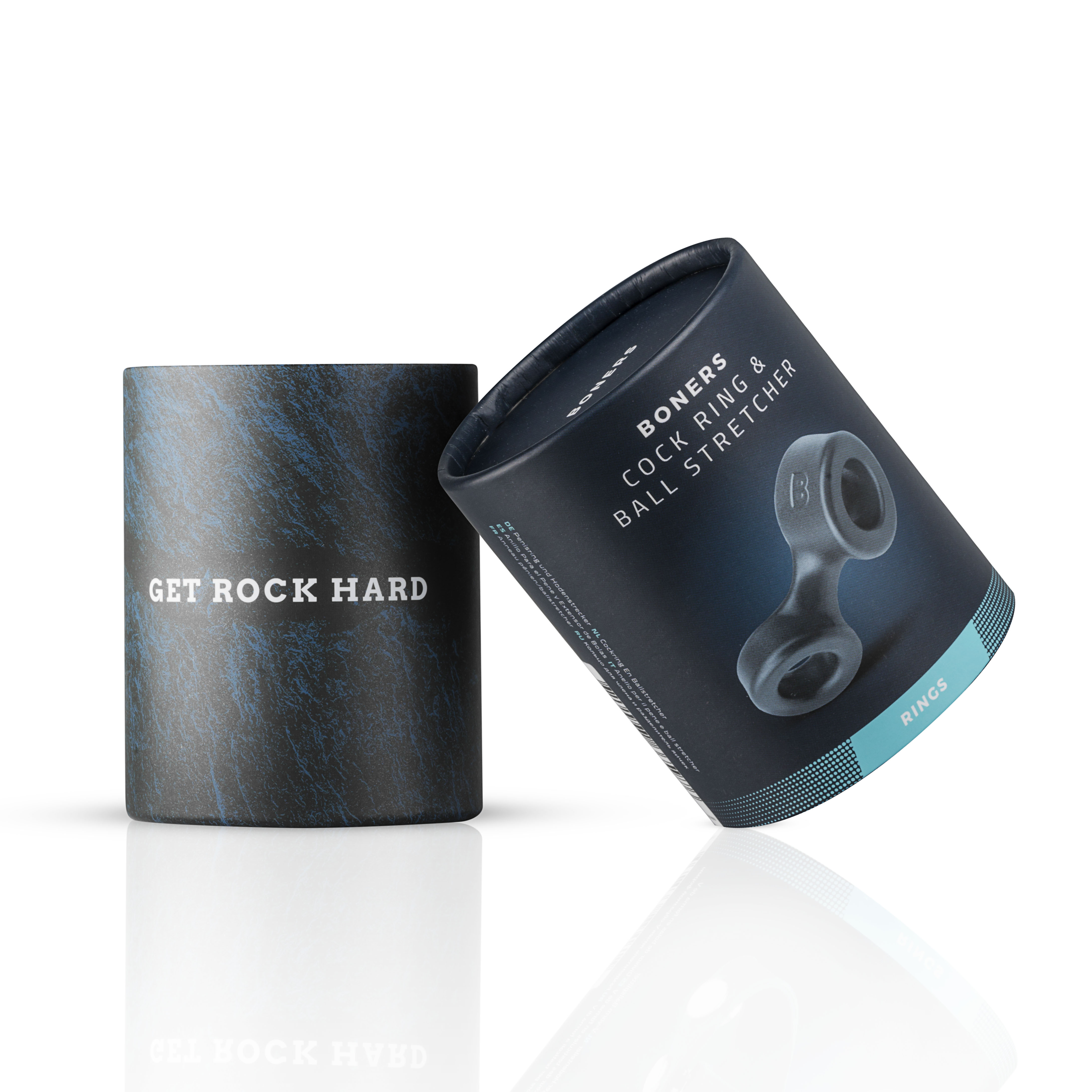 Boners Cock Ring & Ball Stretcher - Grey ❤️Boners