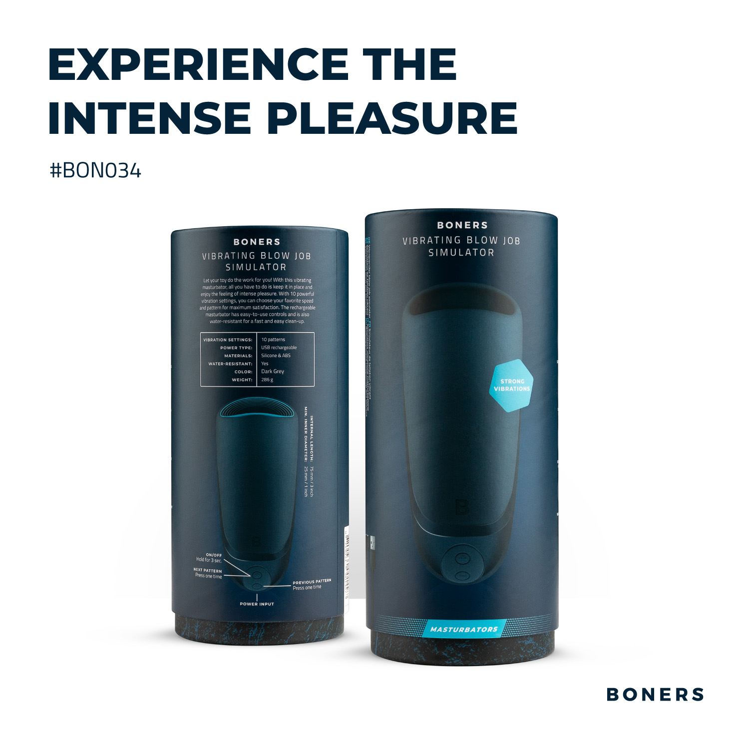 Boners Vibrating Oral Pleasure Simulator ❤️Boners