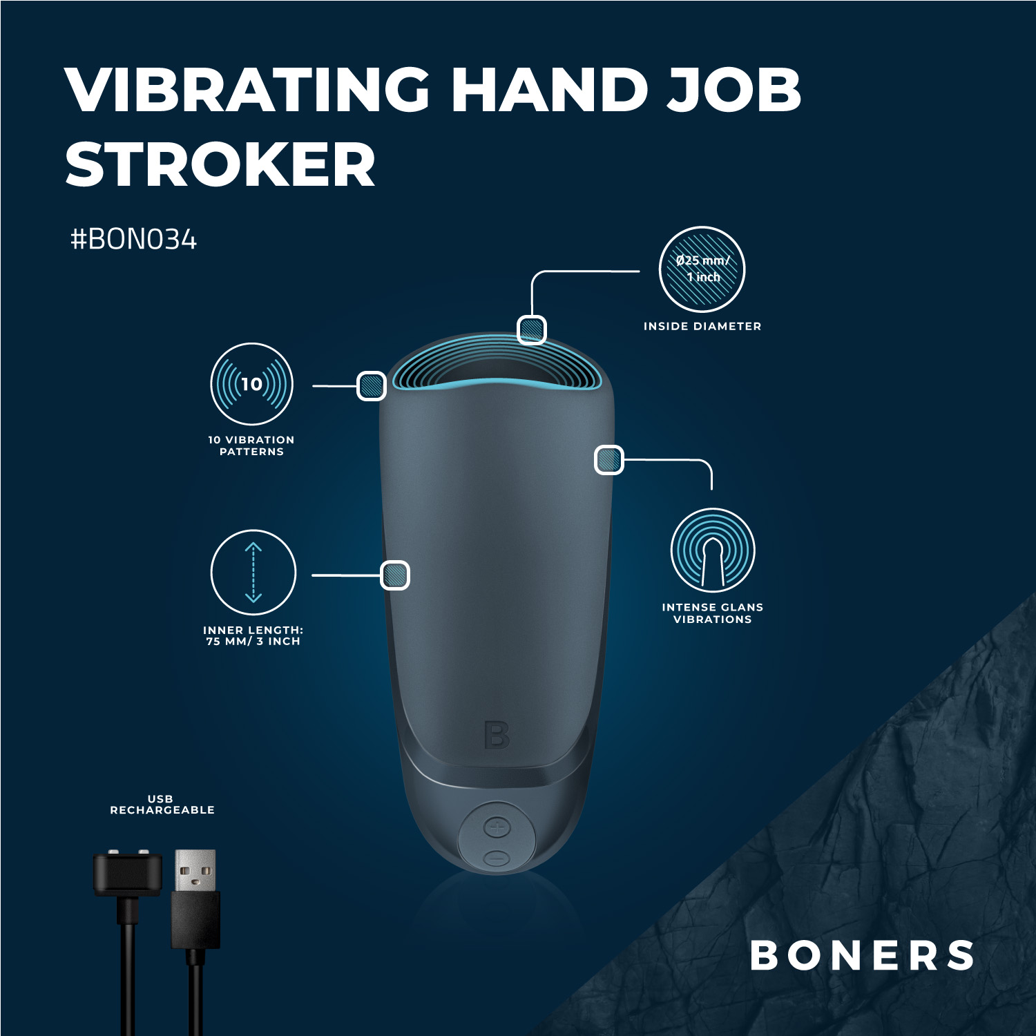 Boners Vibrating Oral Pleasure Simulator ❤️Boners
