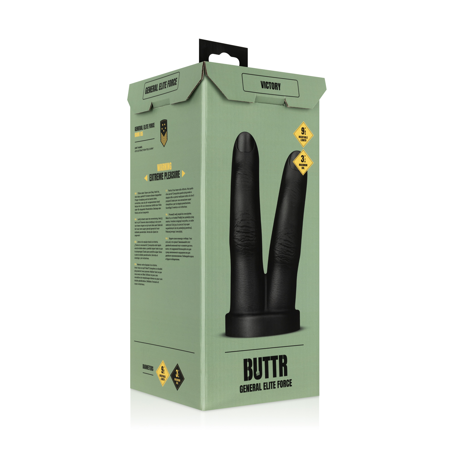 BUTTR - Victory Double Finger Butt Plug ❤️BUTTR