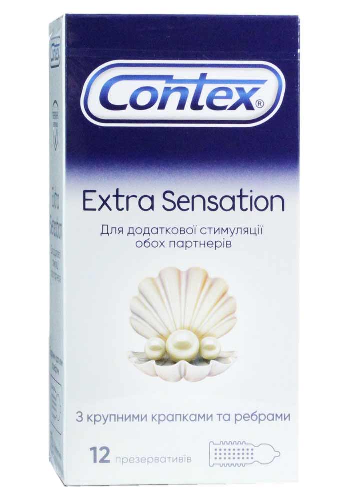 Contex Extra Sensation Textured Condoms 12 Pack ❤️CONTEX