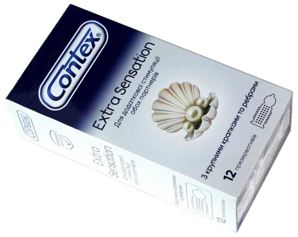 Contex Extra Sensation Textured Condoms 12 Pack ❤️CONTEX