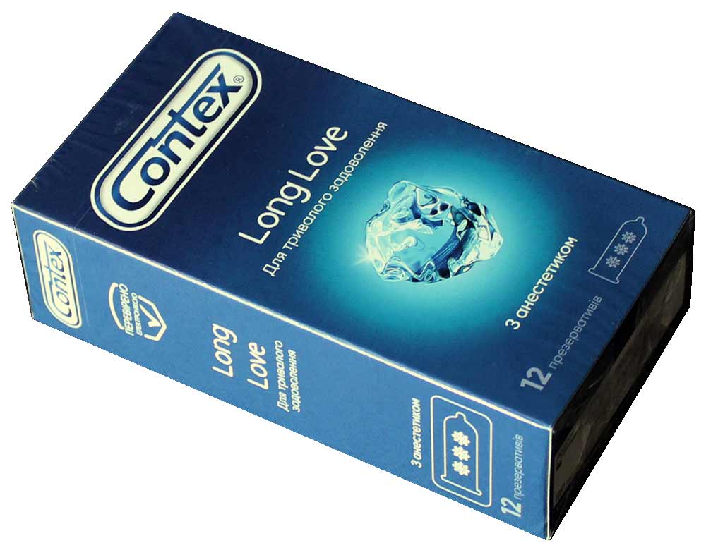Contex Long Love Cooling Condoms 12 Pack ❤️CONTEX