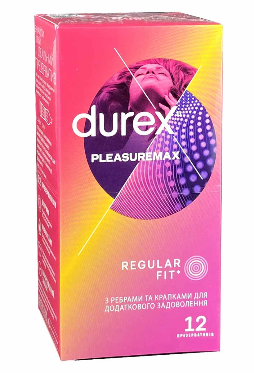 Durex Pleasuremax Condoms 12 Pack ❤️DUREX