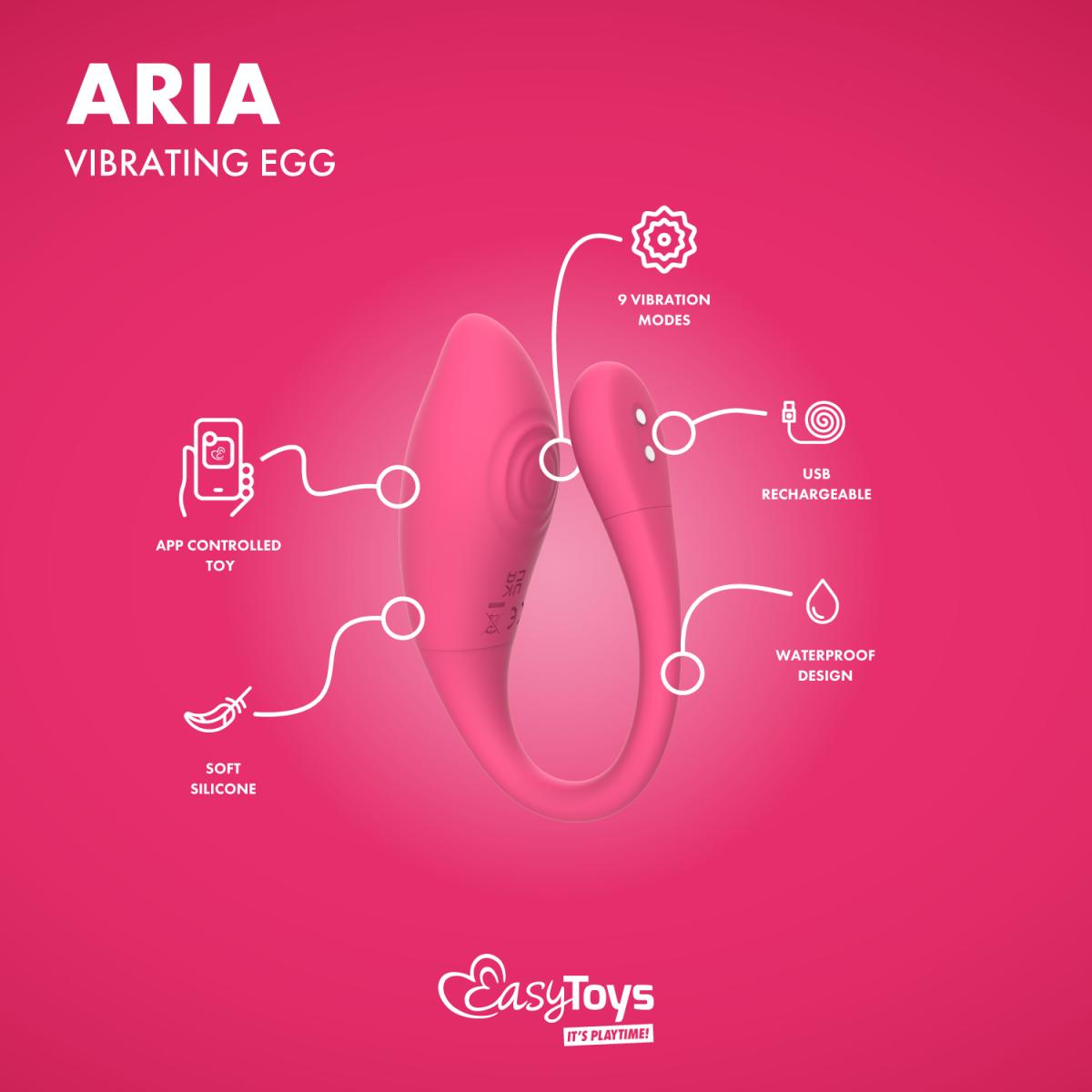 EasyConnect - App-Controlled Vibrating Love Egg Aria ❤️EasyConnect