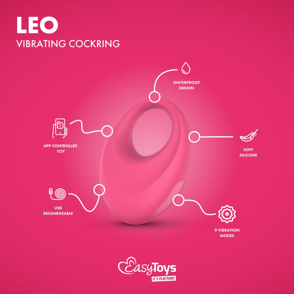 EasyConnect - Leo App-Controlled Vibrating Cock Ring❤️EasyConnect