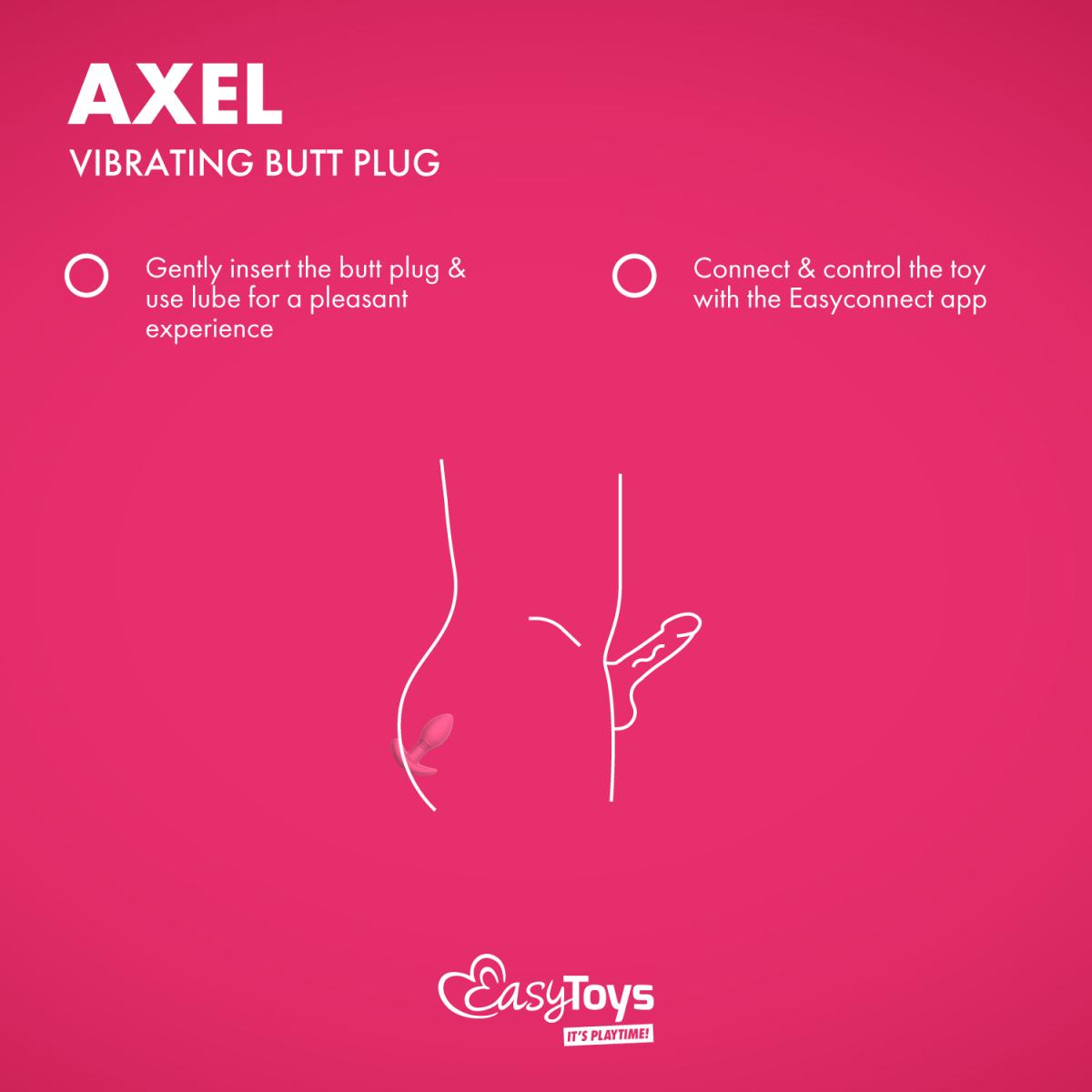 EasyConnect - Axel App-Controlled Vibrating Butt Plug ❤️EasyConnect