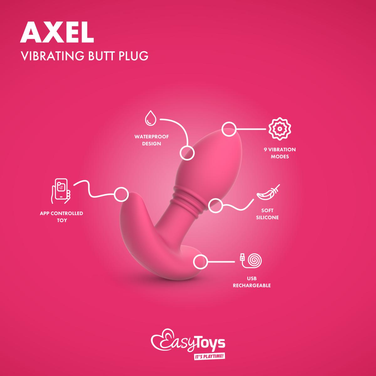 EasyConnect - Axel App-Controlled Vibrating Butt Plug ❤️EasyConnect
