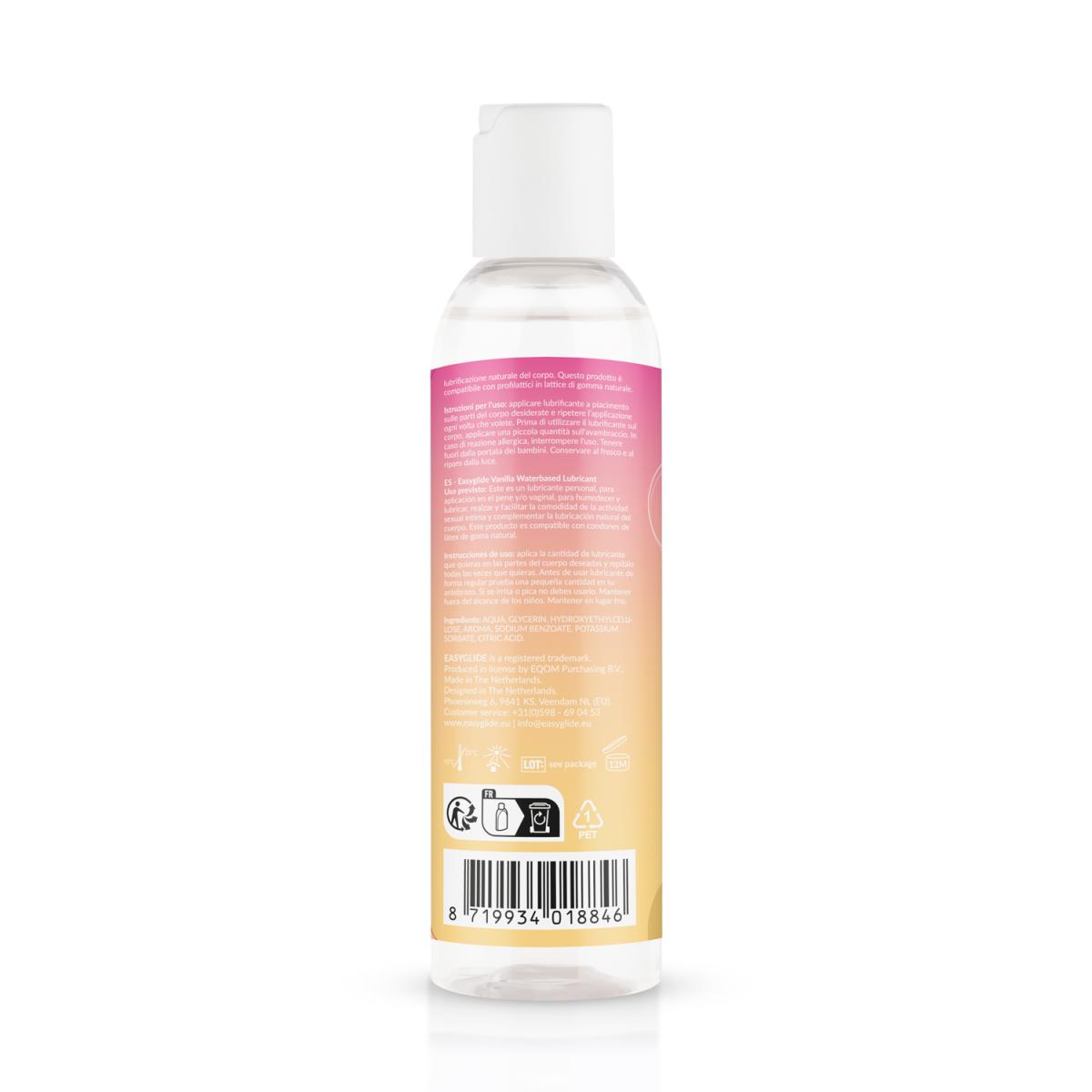 EasyGlide Vanilla Flavored Water-Based Lubricant - 150ml ❤️EasyGlide