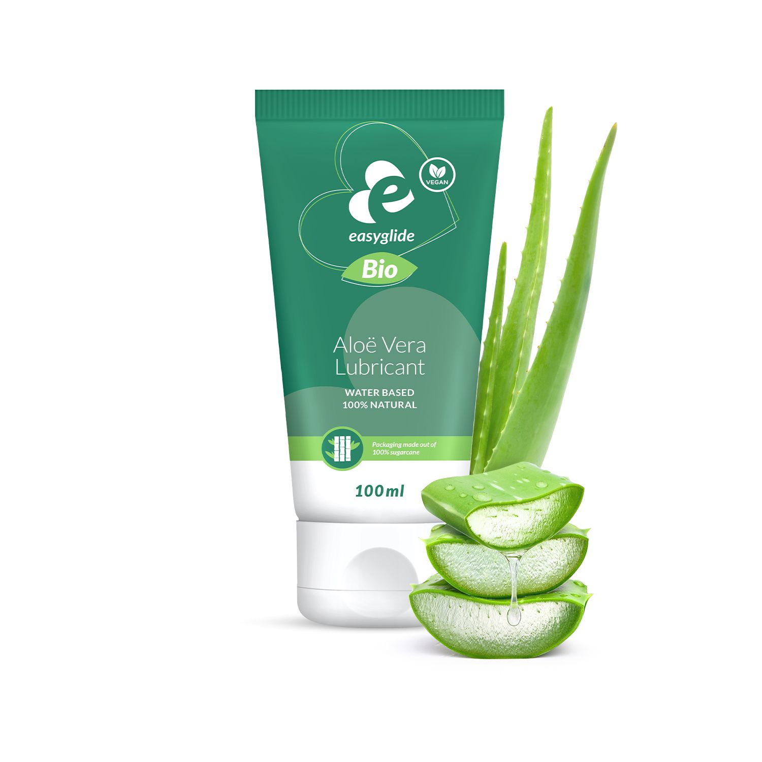 EasyGlide - Bio & Natural Aloe Vera Water-Based Lubricant - 100ml ❤️EasyGlide