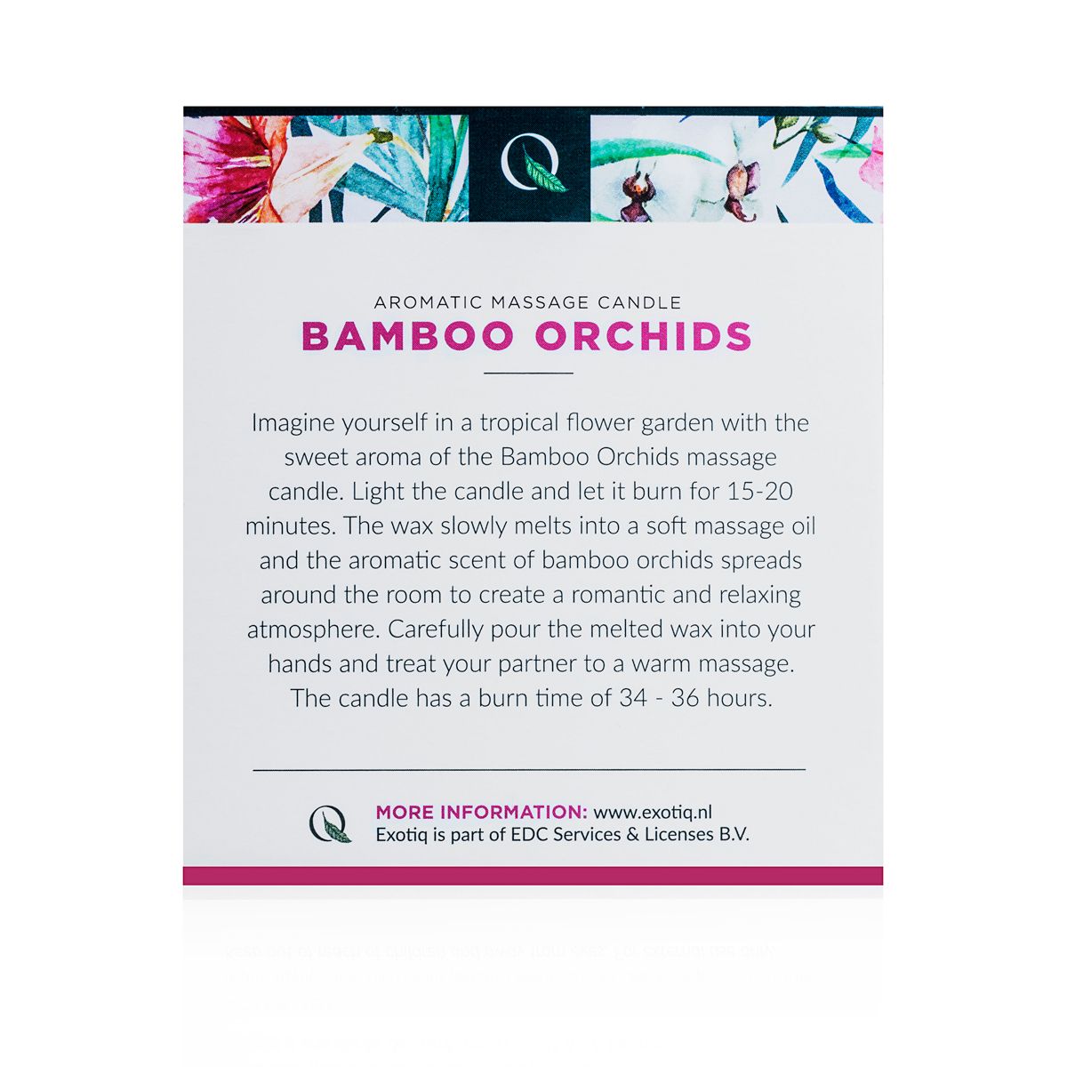 Exotiq Massage Candle Bamboo Orchids 200g ❤️Exotiq