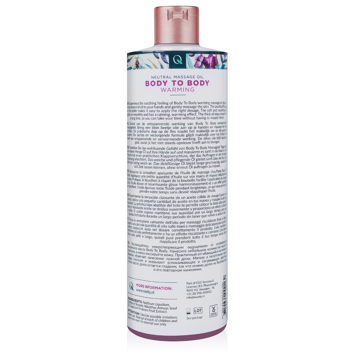 Exotiq Body to Body Warming Massage Oil - 500ml ❤️Exotiq