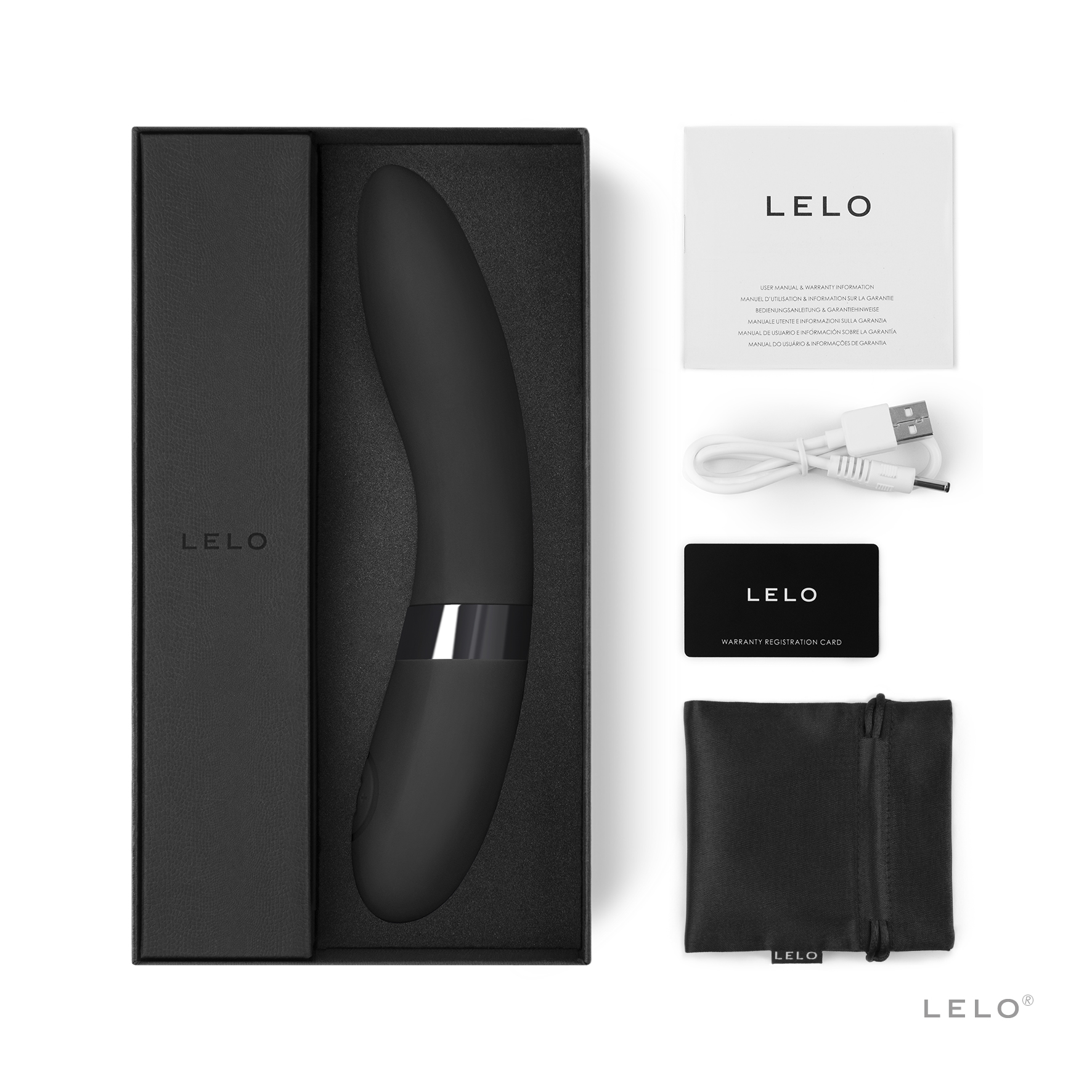 Classic Vibrator LELO - Elise 2 Black ❤️Lelo
