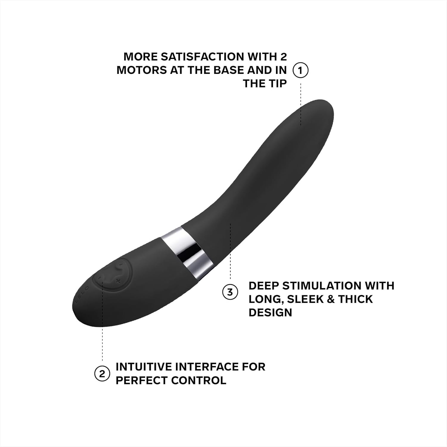 Classic Vibrator LELO - Elise 2 Black ❤️Lelo
