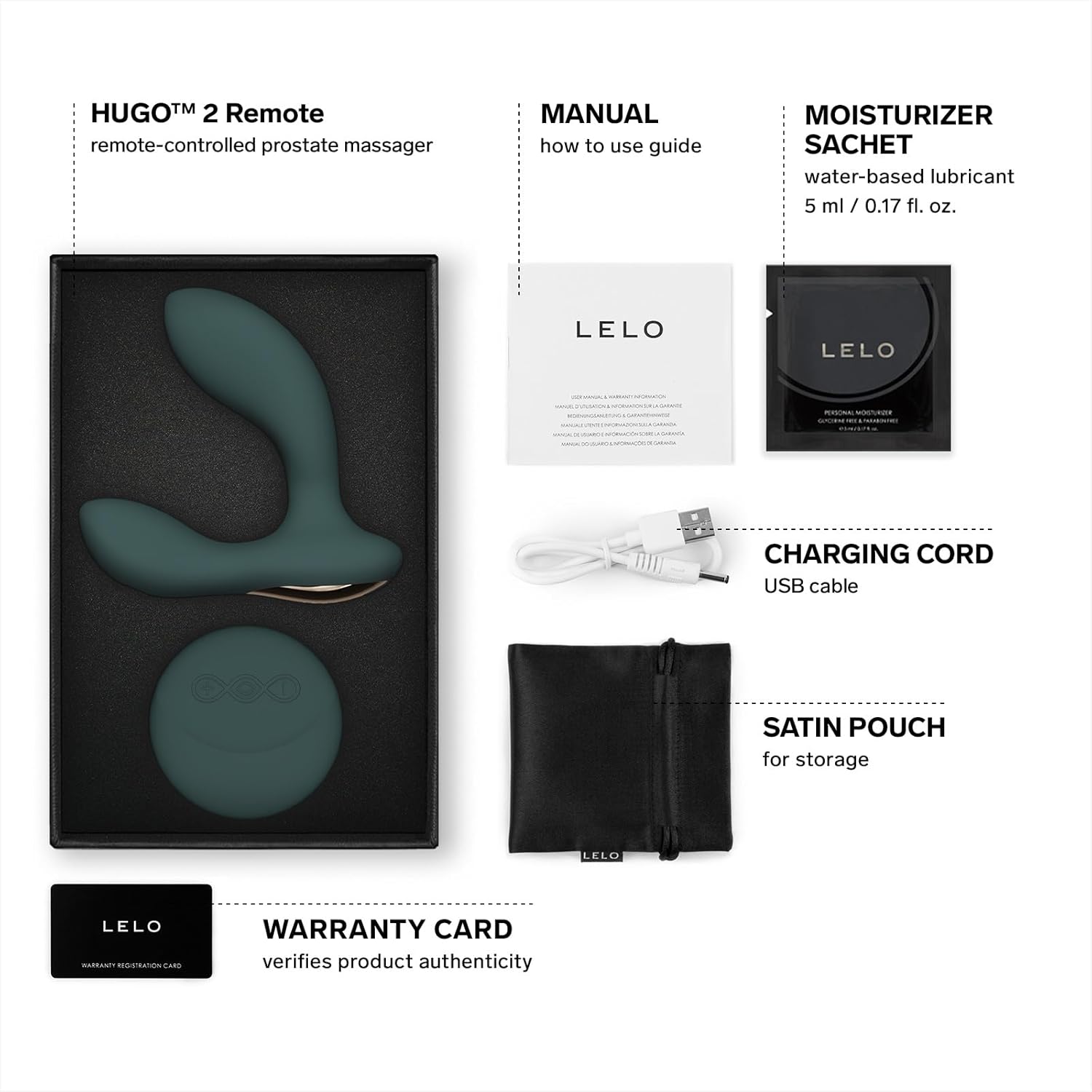 LELO - Hugo 2 Remote-Controlled Prostate Massager Green ❤️Lelo