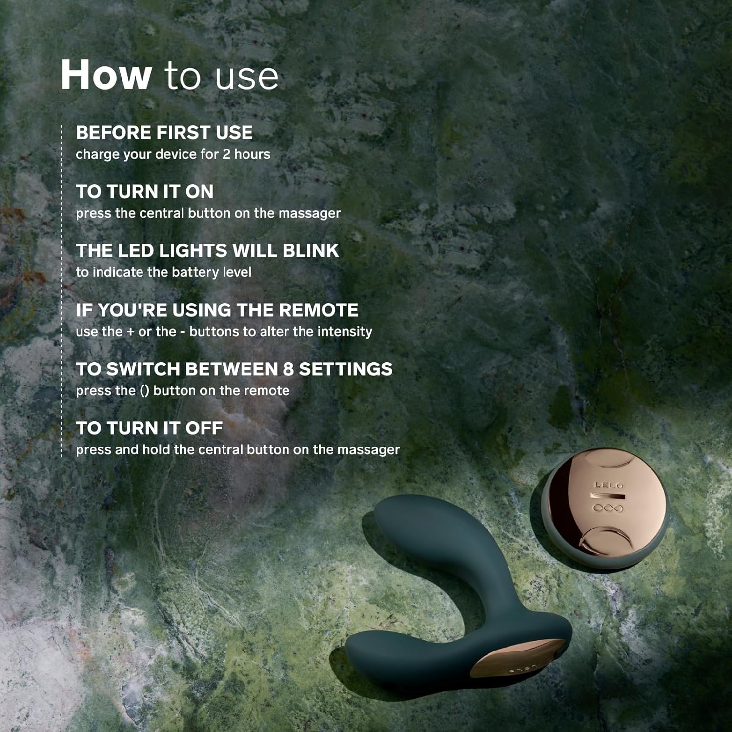 LELO Hugo 2 Remote-Controlled Prostate Massager Black ❤️Lelo
